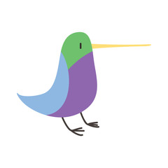 cute hummingbird vector