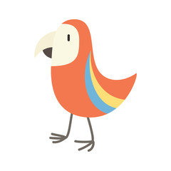 cute parrot vector