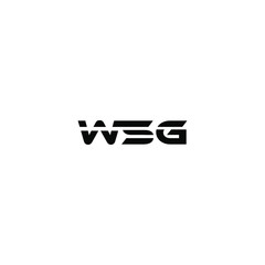 Fototapeta premium wsg letter original monogram logo design