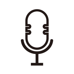 Microphone vector simple icon vector  illustration symbol