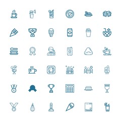 Editable 36 cup icons for web and mobile