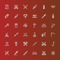 Editable 36 sharp icons for web and mobile