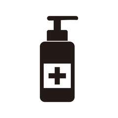hand sanitizer bottle icon vector illustration symbol