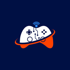 Game network technology logo design