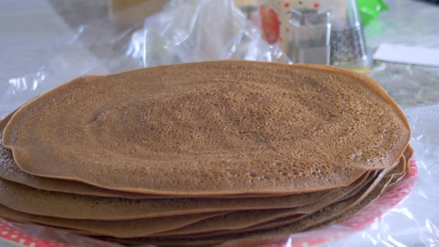 Ethiopian Flatbread also know as injera.