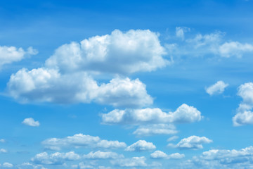 Blue sky background with clouds nature abstract background.