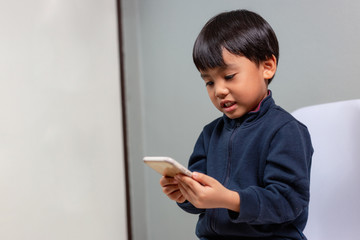 happy to enjoy using a smartphone.