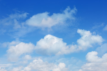Naklejka na ściany i meble Blue sky background with clouds nature abstract background.