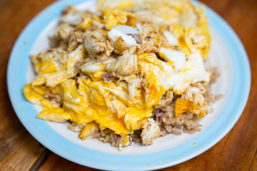 crab fried rice with egg