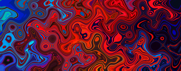 Panorama liquid marble wave background. Liquid colorful wave texture background for banner,flyer,cover and poster psychedelic art.