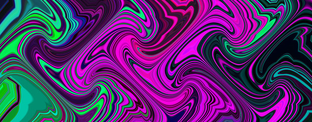 Panorama liquid marble wave background. Liquid colorful wave texture background for banner,flyer,cover and poster psychedelic art.