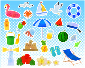 夏のレジャーイラスト/ベクター