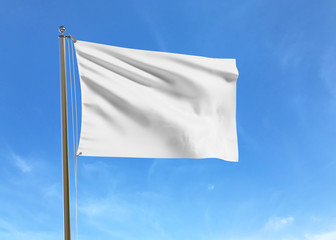 Flag Banner Mock up with clipping path