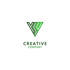 Simple Luxury Letter Y S and C Creative Logo