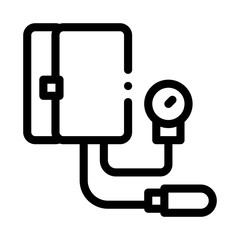 device for measuring pressure tonometer icon vector outline illustration