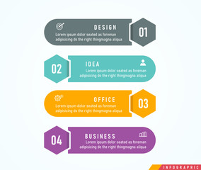 Infographic vector illustration Can be used for process, presentations, layout, banner,info graph. There are 4 steps or layers. 