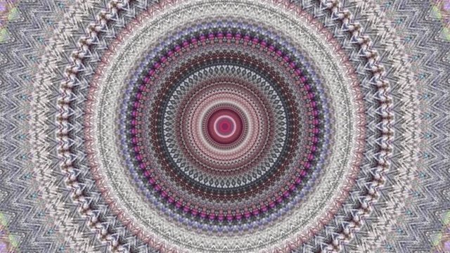 Beautiful Original Art therapy moving Mandala. Seamless loop psychotherapy. Geometric patterns to find or restore a sense of healthy mental balance. For yoga specialist, astrology, art therapist.