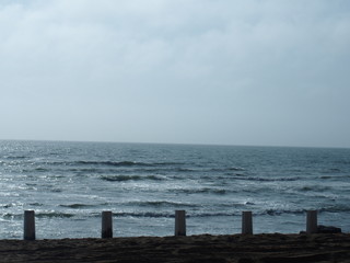 Sea and cloudy skies, Cape Cross, Swakopmund, Namibia
