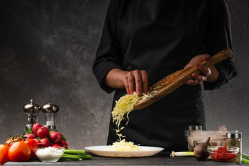 Cooking with cabbage and vegetables, a culinary blog, or a program about cooking.
