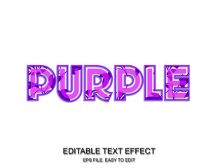 Editable text effect style, easy to change