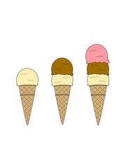 illustration of a ice cream cone
