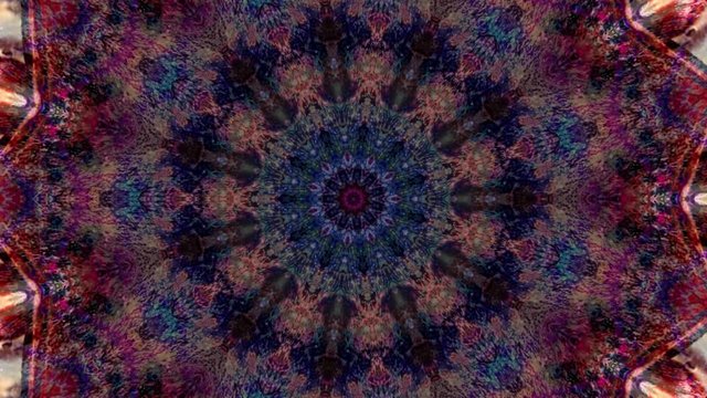 Beautiful Original Art therapy moving Mandala. Seamless loop psychotherapy. Geometric patterns to find or restore a sense of healthy mental balance. For yoga specialist, astrology, art therapist.