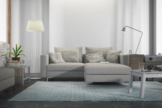 Contemporary and comfortable (preview) - 3d visualization of an apartment