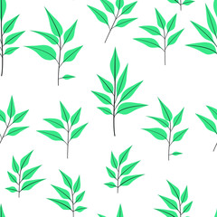 Naklejka premium Texture with flowers and plants. Floral ornament. Original flowers pattern.