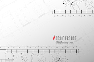 Architecture and Blueprint background.paper art style.