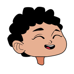young man head avatar character