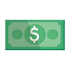 dollar money cash icon isolated icon vector illustration design