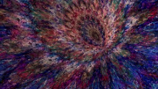 Fabulous Dreamlike Psychedelic Blur footage background of motion surface of trendy colorful original Abstraction Art pattern flow. Moving Seamless loop psychotherapy.