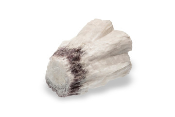 Amethyst quartz isolated on white background