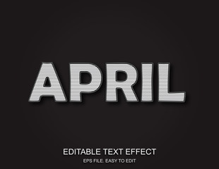 Editable text effect style, easy to change