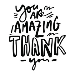 You are an amazing teacher.Hand lettering and custom typography for your designs: t-shirts, bags, for posters, invitations, cards, etc. Hand drawn typography.Vintage illustration