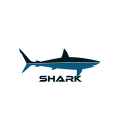 Sea fish of shark icon isolated on white background