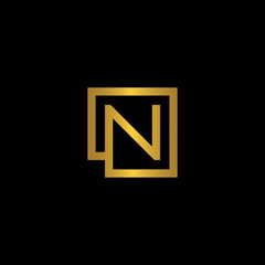 letter N logo icon design - vector