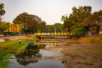 A beautiful view of Siem Reap city at Cambodia.