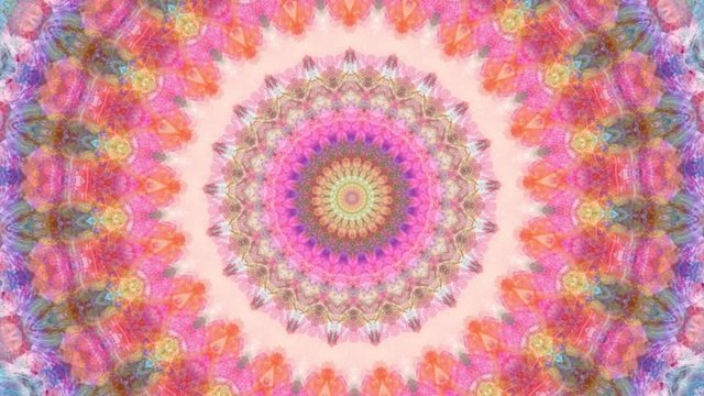 Beautiful Original Art therapy moving footage. Seamless loop psychotherapy. Geometric patterns to find or restore a sense of healthy mental balance. For yoga specialist, astrology, art therapist.