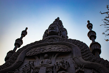 A beautiful view of  buddhist temple at Siem Reap, Cambodia.