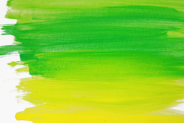 Fototapeta premium Watercolor background Green yellow Art form