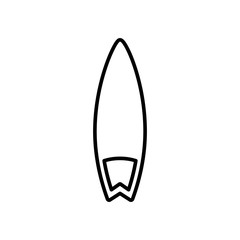 Surfboard line icon. Design template vector