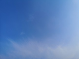 Altostratus white clouds in the blue sky natural background beautiful nature environment space for write