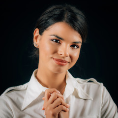 Beautiful Young Grateful Woman, Expressing Gratitude