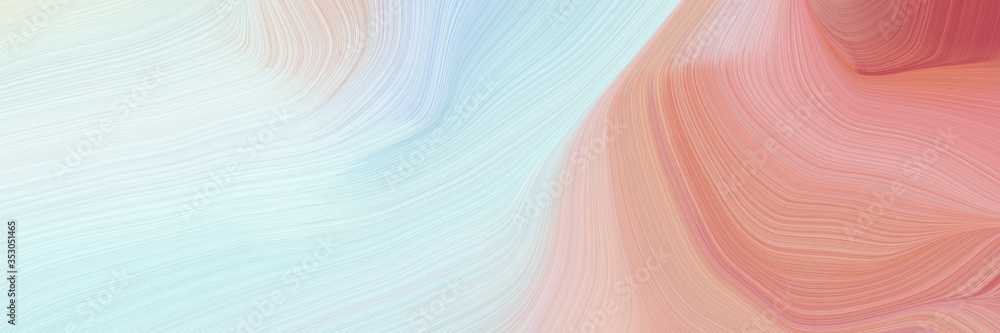 Poster dynamic horizontal banner. modern waves background design with lavender, indian red and tan color