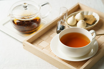 ティータイム　お茶とお菓子でリラックス