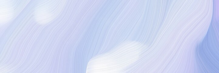 dynamic horizontal banner. modern waves background illustration with lavender blue, light pastel purple and light steel blue color