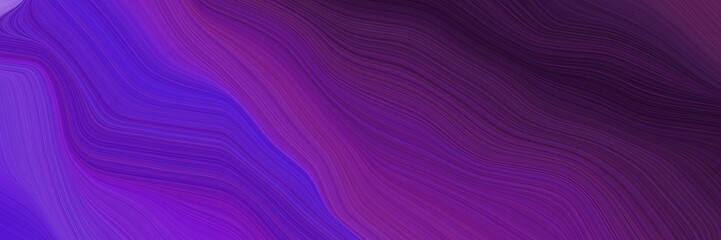 landscape orientation graphic with waves. smooth swirl waves background illustration with dark magenta, very dark violet and very dark magenta color