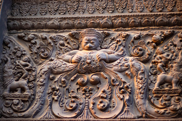 A beautiful view of buddhist temple at Siem Reap, Cambodia.
