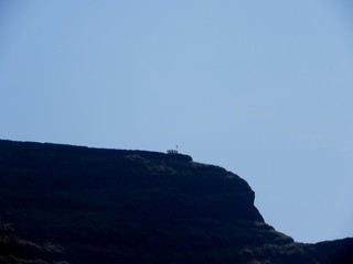 A beautiful landscape View of mountain from Lohagad Fort